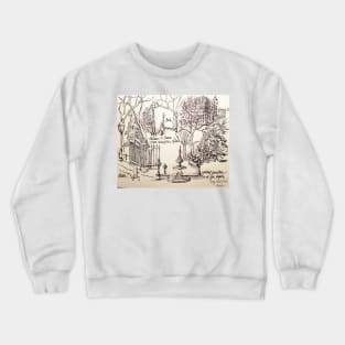 City Hall New York in Spring Snow Crewneck Sweatshirt